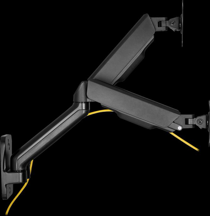 Produktbild LogiLink BP0146 Dual Monitorius Wandhalterung 17-32 Zoll Gasfeder 90-540 mm (Wand, 32")