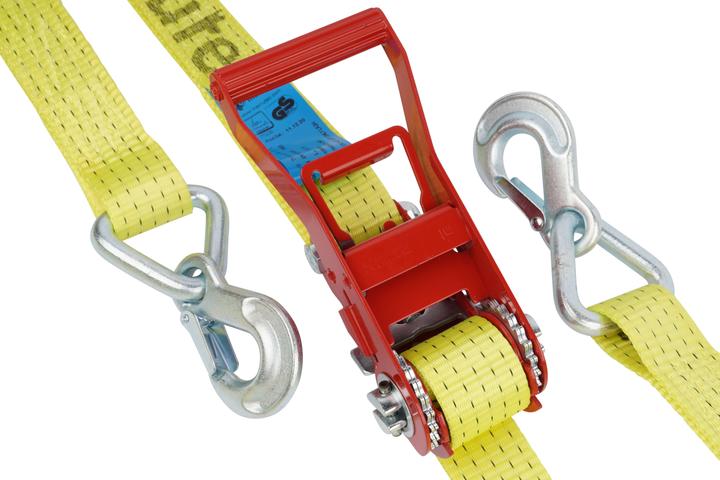Produktbild Mamutec Polyester Gurt 2-teilig TD1 Ratsche Karabinerhaken 50 mm 8 m
