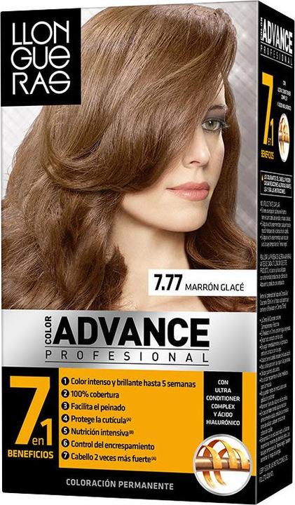 Produktbild Llongueras COLOR ADVANCE #7,77-marrón glacé (7.77 Iced Brown)