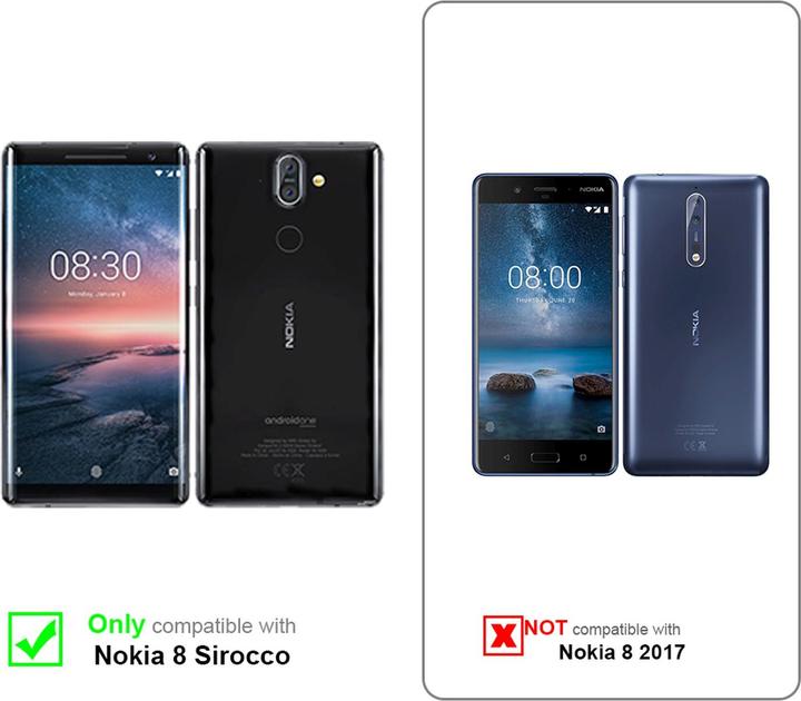 Produktbild Cadorabo Flip wie Invisible Cover (Nokia 8 Sirocco)