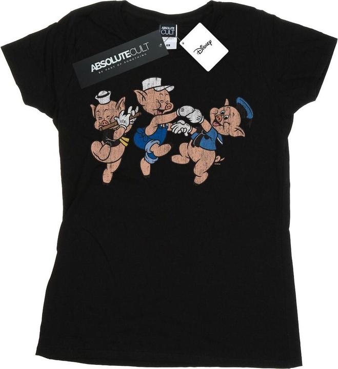 Image du produit Disney - T-shirt THREE LITTLE PIGS HAVING FUN - Femme (S)