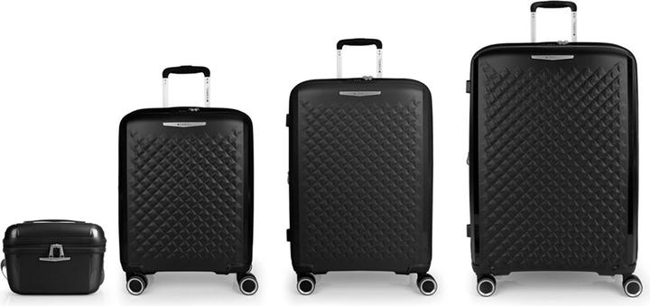 Immagine prodotto Gabol Set di valigie a 4 ruote Queens Set di valigie a 4 pezzi con piega elastica (236 l, XL (da 115l))