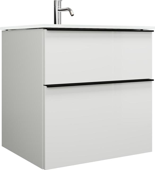 Image du produit burgbad Eqio lavabo en verre avec meuble sous-lavabo, largeur 620 mm