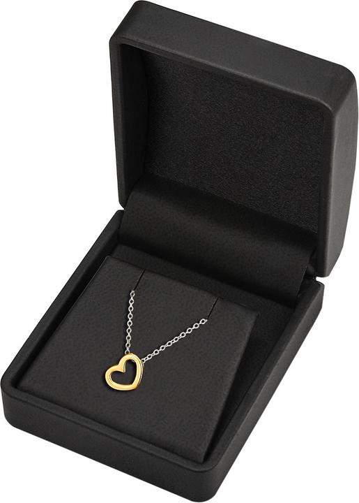 Image du produit Trilani Femme Coeur Argent Sterling Argent/Jaune Or 42,0 cm Chaîne de base + 5,0 cm Extension - 28313 (Argent Sterling, 42 - 47 cm)