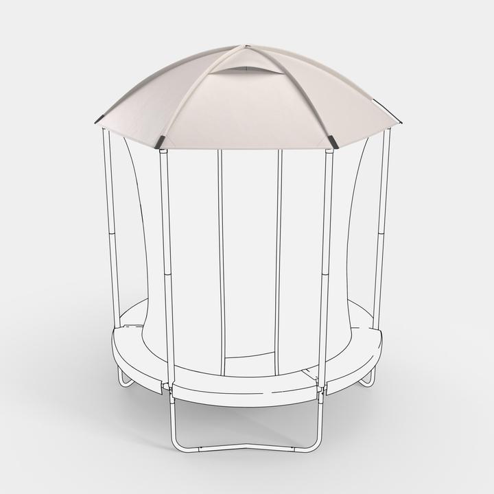 Produktbild Domyos Trampolindach Sonnen- und Regenschutz - Zubehör für Trampolin 240