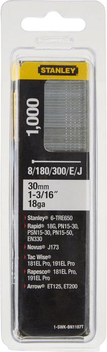 Immagine prodotto Stanley CHIODO SVASATO 30MM/5/8 TIPO J-18GA