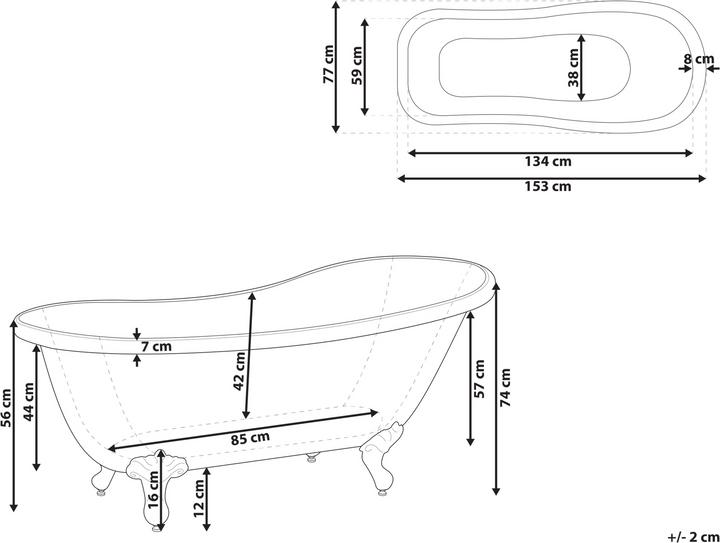Immagine prodotto Beliani Cayman (144 l, 77 cm)