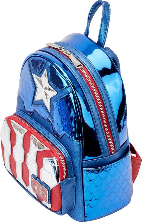 Image du produit Loungefly : Marvel Shine Captain America Cosplay Mini Backpack