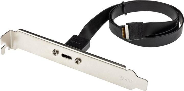 Actual product image InLine Slot bracket USB Type-C to USB 3.1 front panel Key-A internal (0.50 m, USB 3.1)