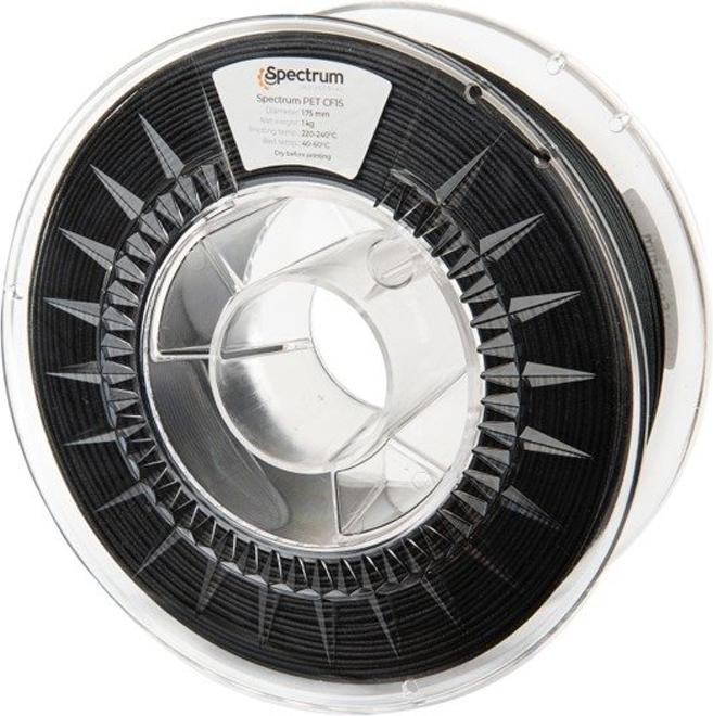 Actual product image Filament PA Nylon PA6 CF15 carbon 0.5kg 1.75mm (1.75 mm, 750 g, Black)