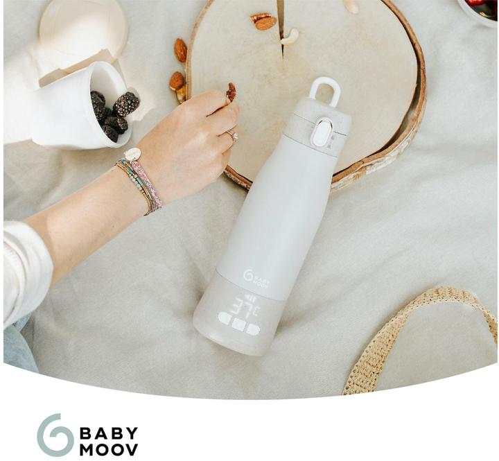 Actual product image Babymoov Chauffe-biberon nomade MOOV & FEED Mineral beige