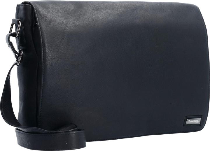 Produktbild Greenland Nature Black Nappa Messenger Leder 38 cm (8 l)