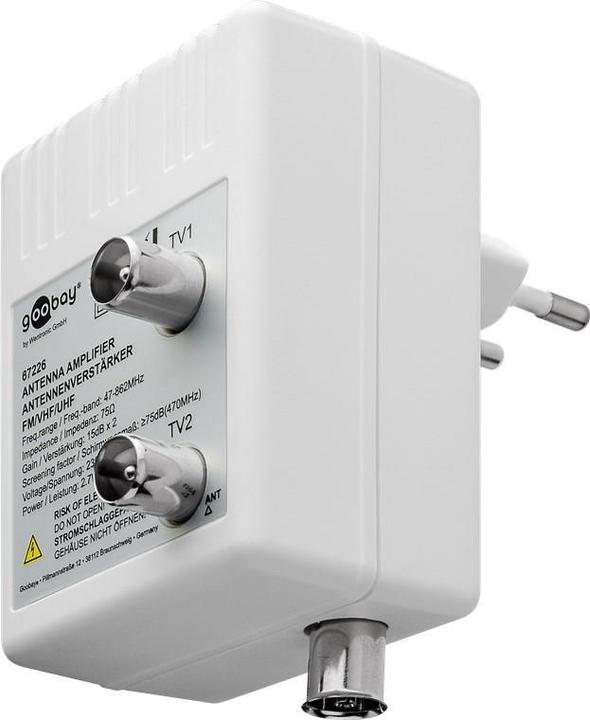 Image du produit Goobay Amplificateur d'antenne à deux appareils (Amplificateur)