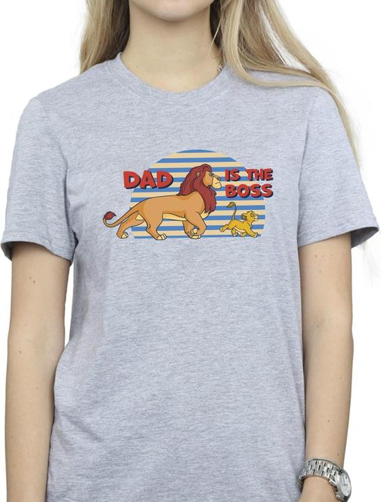 Actual product image Disney Womens/Ladies The Lion King Dad Boss Cotton Boyfriend T-Shirt (M)