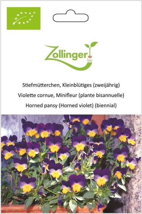 Image du produit Zollinger Bio Pensée, petite fleur (plante bisannuelle) (Germes)
