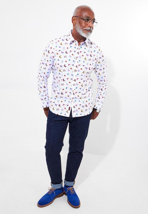 Produktbild Joe Browns Butterfly Print Contrast Trim Shirt (XL)
