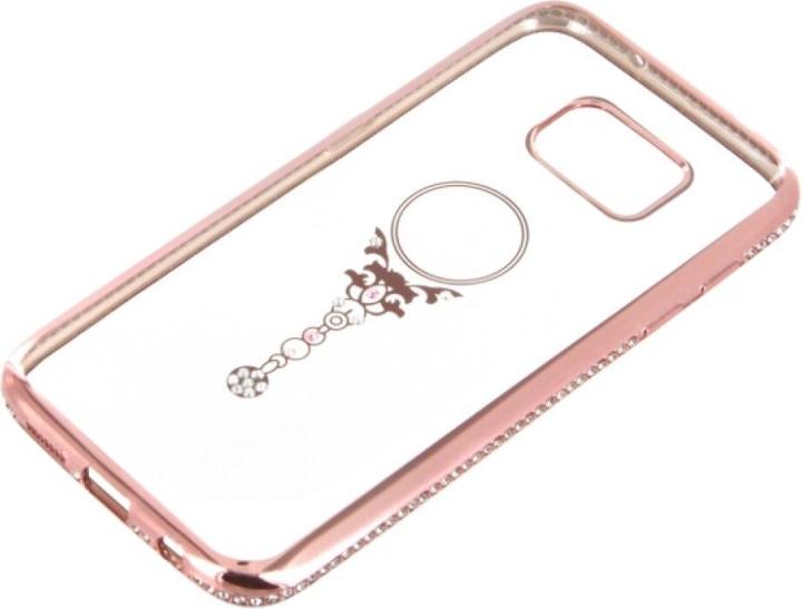Actual product image OEM TPU Case Bling Rose Gold Samsung Galaxy S7 - beauty (Samsung Galaxy S7)