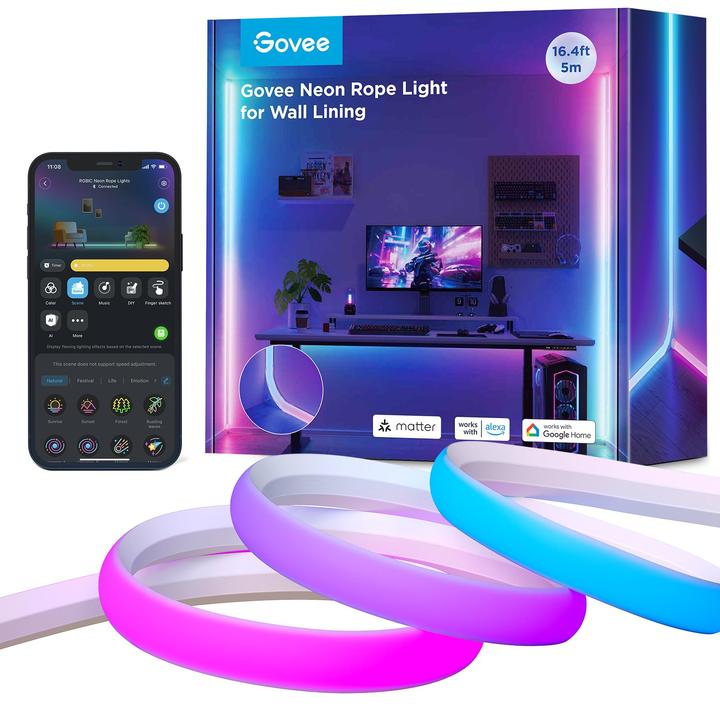 Immagine prodotto Govee Lampada da parete (RGBW, 500 cm, Interno)