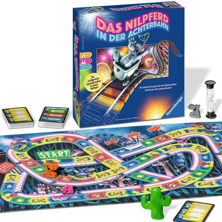 Immagine prodotto Ravensburger Gioco di salotto L'ippopotamo sulle montagne russe (Tedesco)