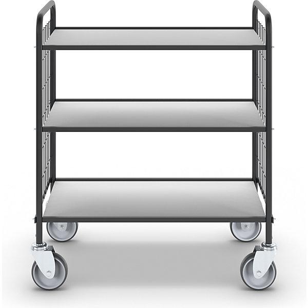 Produktbild Ebinger Büro-Etagenwagen, LxBxH 830x510x935 mm, 3 Etagen (150 kg)