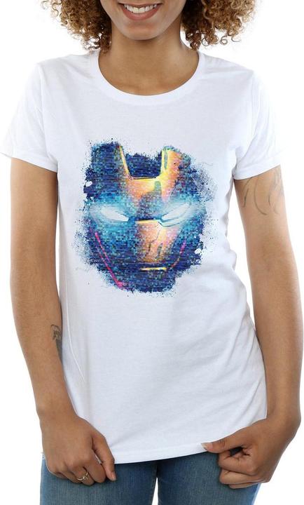 Image du produit - T-shirt IRON MAN DISTRESSED HEAD - Femme (S)