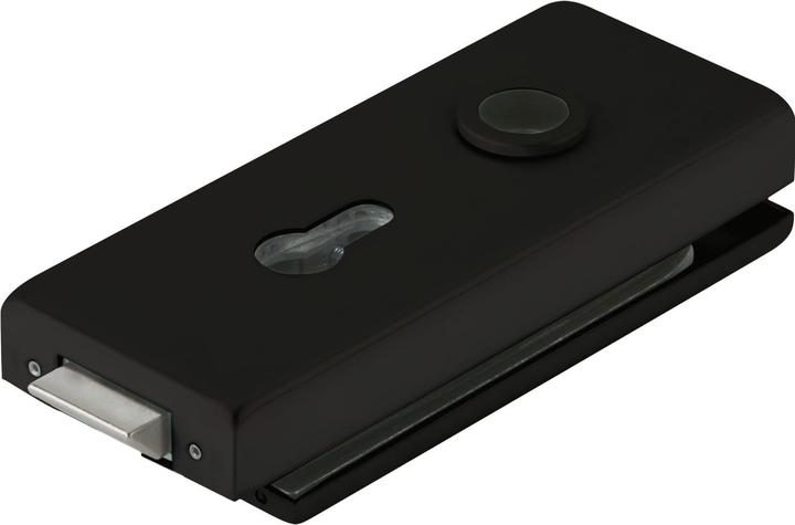 Actual product image Dormakaba DORMA glass door lock Studio Classic PZ with change 10.003, aluminium black (1 pcs.)