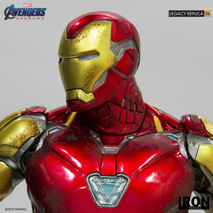 Actual product image Iron Studios Avengers: Endgame Legacy Replica Statue 1/4 Iron Man Mark LXXXV Deluxe Version 84 cm