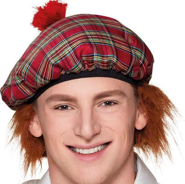 Produktbild Fasnacht Mütze Schotte mit Haar