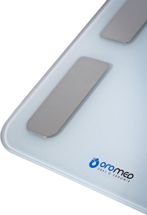 Image du produit Oromed Waga łazienkowa ORO BLUETOOTH SMART WHITE (180 kg)