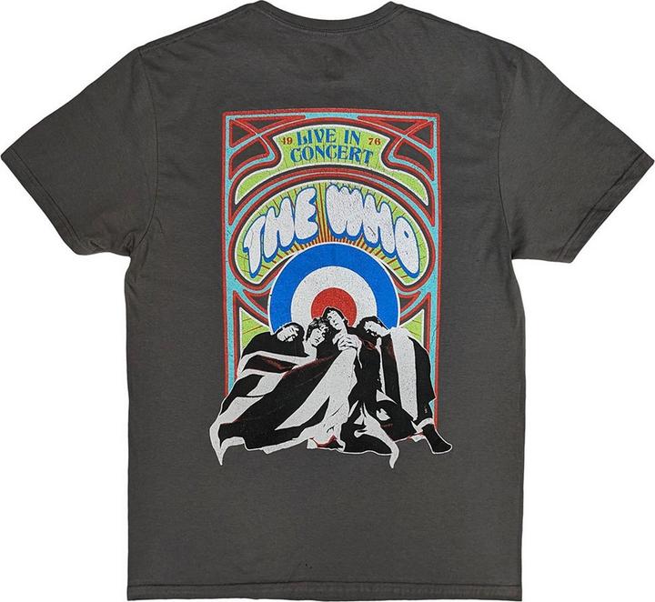 Immagine prodotto The Who Flag Cartoon Maglietta Stampa posteriore Adulto Unisex (M)