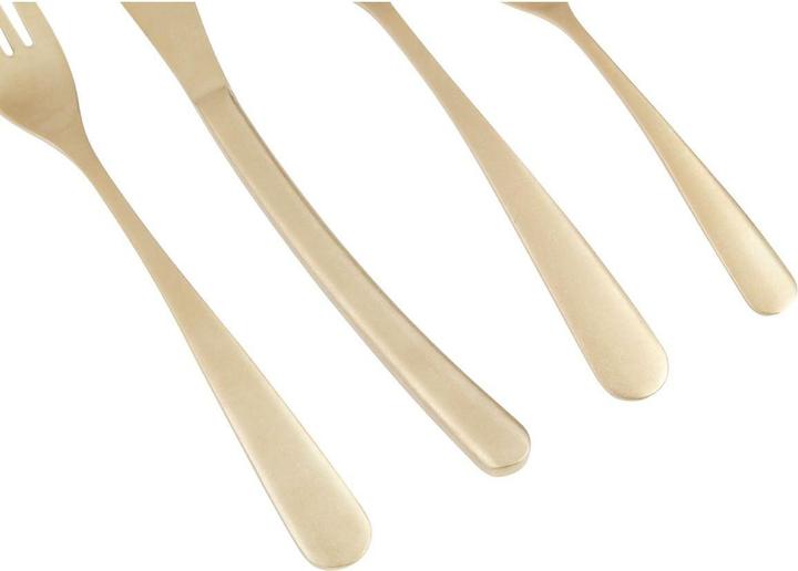 Actual product image Fifty five south Avie antique gold finish cutlery set - 16 pieces (4 Piece, Cutlery set)