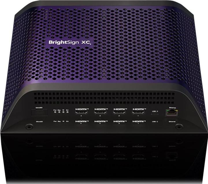 Immagine prodotto BrightSign XC4055 Digital Signage Media Player (lettore 8K, 4 uscite HDMI, Elite HTML, grafica 3D, Web)