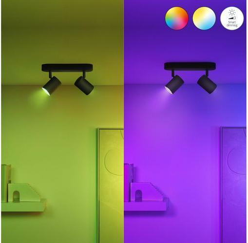 Image du produit WiZ Tunable White & Color (GU10, 4.70 W, 345 lm, 2 x, F)