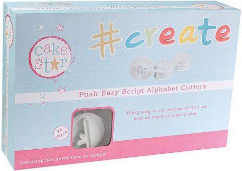 Produktbild Cake Star Ausstecher Set Handschrift-Kleinbuchstaben, 26-teilig