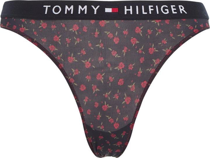 Actual product image Tommy Hilfiger Ladies Lace Print Bikini Style Underwear, Rose AOP, S (S)