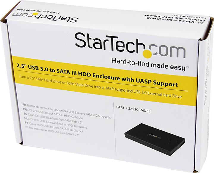 Actual product image StarTech USB 3.0 UASP 2.5HDD ENCLOSURE (2.5")