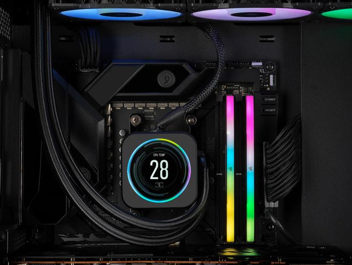 Actual product image Corsair Vengeance RGB (4 x 16GB, 6000 MHz, DDR5 RAM, U-DIMM)