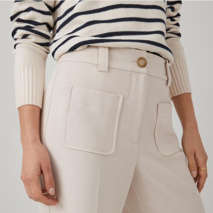 Actual product image La Redoute Collections Signature flared trousers (48)