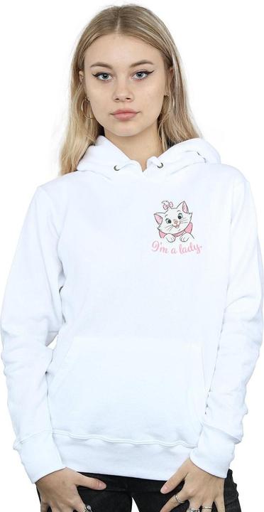 Actual product image Disney Womens/Ladies Aristocats Marie I'm A Lady Breast Print Hoodie (XL)