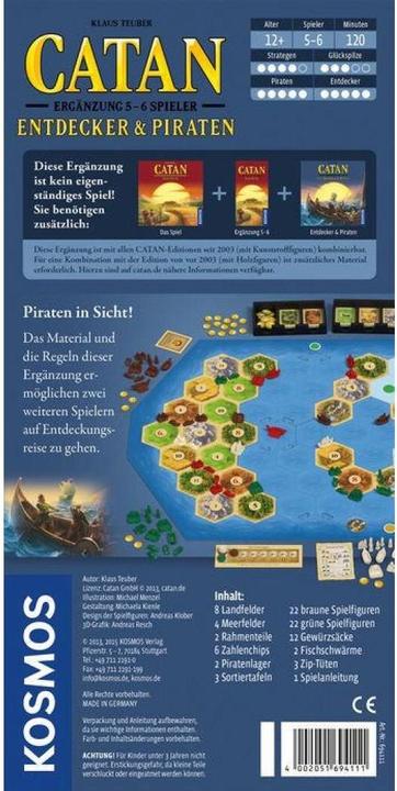 Produktbild Kosmos Catan Entdecker Ergänzung 5-6, d (Deutsch)