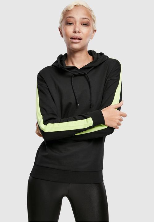 Actual product image Urban Classics Ladies Neon Shoulder Stripe Hoody (S)