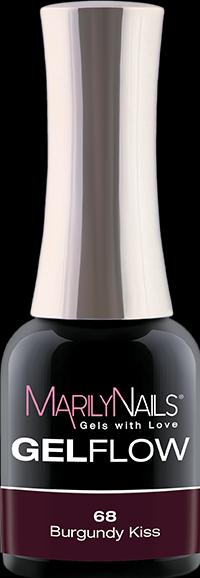 Actual product image Marily Nails GELFLOW - 68 Burgundy Kiss (Burgundy Kiss, UV gel varnish)