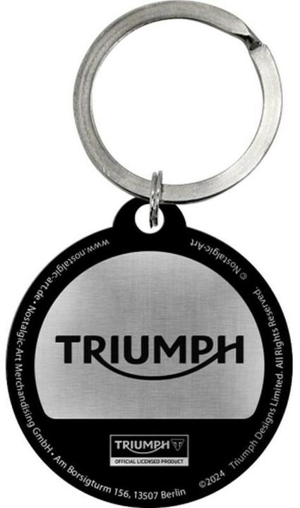 Image du produit Nostalgic-Art Merchandising Nostalgic Art Porte-clés Triumph Ø 4 cm, noir, Motif