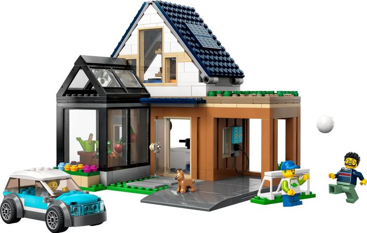 Image du produit LEGO Maison familiale avec voiture électrique (60398, LEGO City)