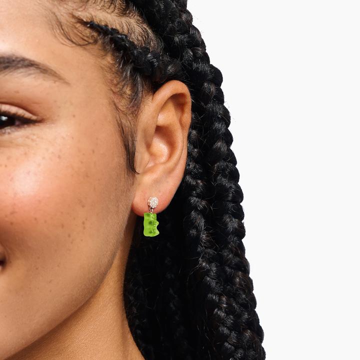 Image du produit Thomas Sabo Ohrstecker mit grünen Goldbären Silber (Argent 925)