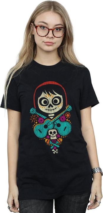 Immagine prodotto Disney Coco Miguel Crossed Guitars Maglietta Ampia Donna (XL)