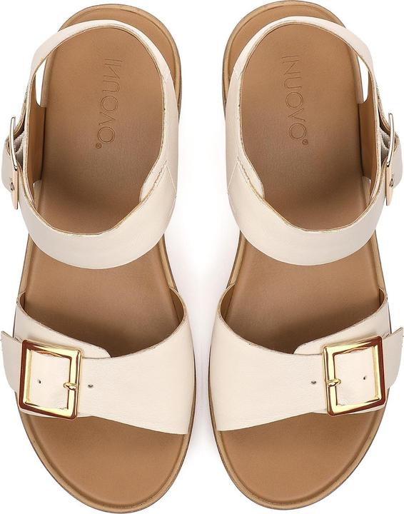Image du produit Inuovo présente une sandale compensée mode en cuir de haute qualité pour les jours chauds de l'année. (42)