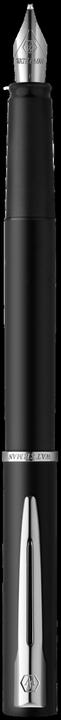 Actual product image Waterman Fountain pen Allure F (Stainless steel, Black, 1 x)