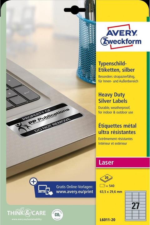 Productafbeelding Avery Typeplaatje etiketten