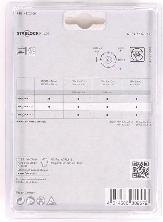 Actual product image Fein HSS circular saw blade 100 mm 6350